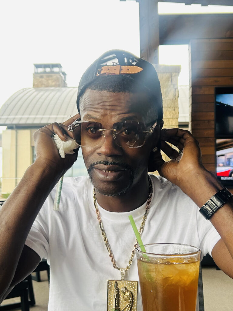 David Hawkins, founder of Chicago Minded, wearing the Chicago Minded chain